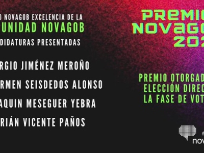 Sergio Jiménez, Carmen Seisdedos, Joaquín Meseguer y Adrián Vicente, nominados a los Premios Novagob 2023
